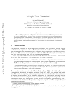 Arxiv:0812.3869V1 [Physics.Gen-Ph] 19 Dec 2008 Sions