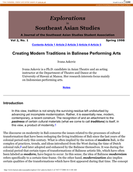 Southeast Asian Studies