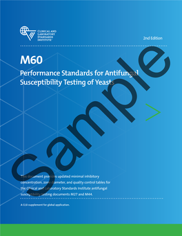 Performance Standards for Antifungal Susceptibility Testing of Yeasts