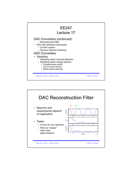 DAC Reconstruction Filter