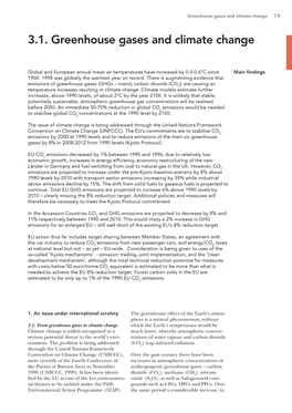 3.1. Greenhouse Gases and Climate Change