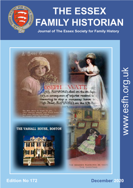 The Essex Family Historian Edition – December 2020 No