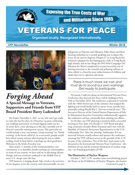 Forging Ahead Conference That Veterans for Peace Will Be Holding in New York in November 2018