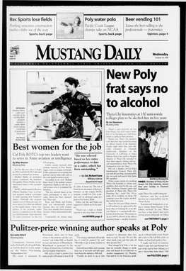 Mustang Daily, October 28, 1998