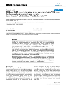 BMC Genomics Biomed Central