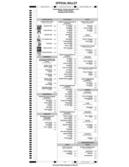 Official Ballot