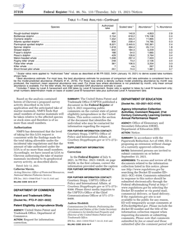 Federal Register/Vol. 86, No. 133/Thursday, July 15, 2021