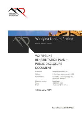 Wodgina Lithium Project