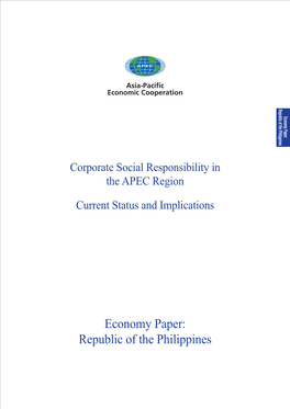 Corporate Social Responsibility in the APEC Region