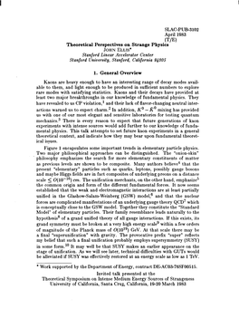 SLAC-PUB3102 April 1983 (T/E) Theoretical Perspectives On