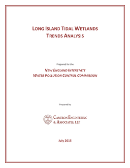 Long Island Tidal Wetlands Trends Analysis