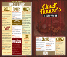 Chuck Tanner Dinner Menu-1-19-17.Indd