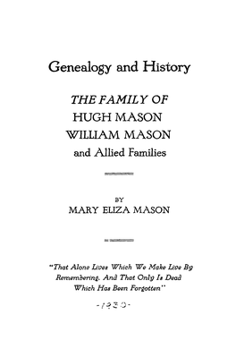 The Mason History