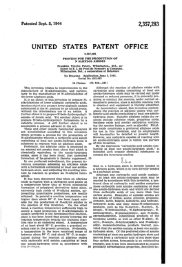 United States Patent Office 2,357,283