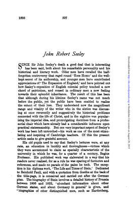 John Robert Seeley Downloaded From