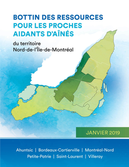 Bottin Des Ressources Pour Les Proches Aidants D'aînés Du Territoire