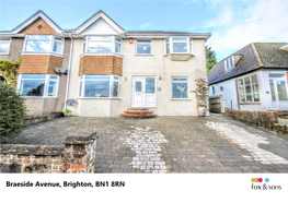 Braeside Avenue, Brighton, BN1 8RN Welcome To