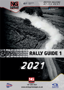 RALLY GUIDE 1 Saturday 10 July 2021