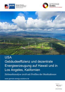 USA Gebäudeeffizienz Und Dezentrale Energieerzeugung Auf Hawaii Und