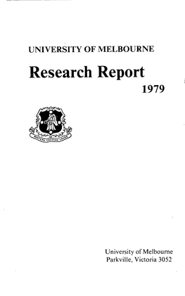 Research Reports: (1979)