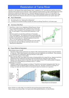 Restoration of Tama River