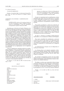 A Cuenta Del Adjudicatario. Oviedo, a 5 De Abril De 2004