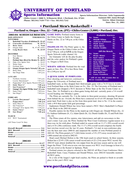 Portland Men's Basketball