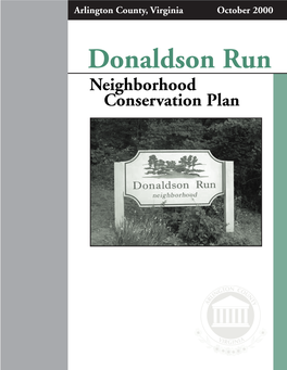 Donaldson Run Neighborhood Conservation Plan