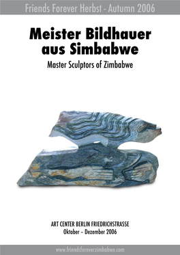 Meister Bildhauer Aus Simbabwe Master Sculptors of Zimbabwe