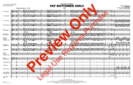 FAT BOTTOMED GIRLS BRIAN MAY Arranged by MATT CONAWAY Moderate Rock (Œ = 104) 5 Perc