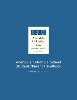 Allendale Columbia School Student /Parent Handbook