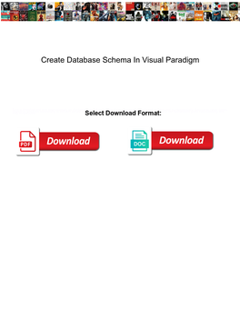 Create Database Schema in Visual Paradigm