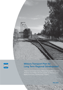 Mildura Transport Plan for Long Term Regional Development