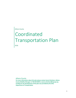 Coordinated Transportation Plan