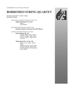 Borromeo String Quartet