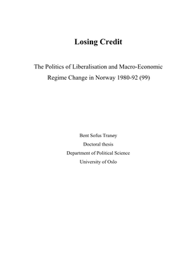 Losing Credit