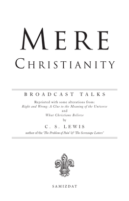 Mere Christianity