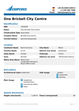 One Brickell City Centre