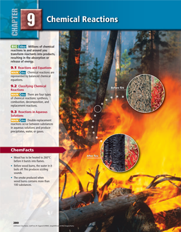 Chapter 9: Chemical Reactions