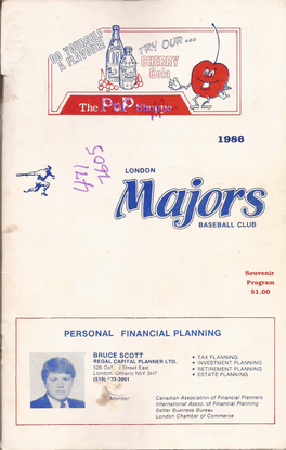 1986 London Majors Program