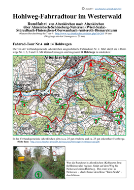 Hohlweg-Fahrradtour Im Westerwald