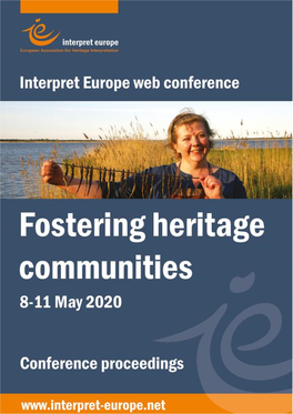 Web Conference 2020 Fostering Heritage Communities – Proceedings, 2Nd Ed