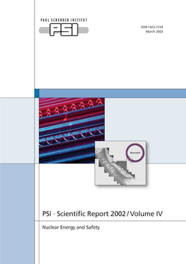 PSI · Scientifi C Report 2002 / Volume IV