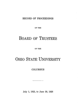 Board of Trustees Ohio State University