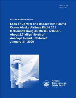 Loss of Control and Impact with Pacific Ocean Alaska Airlines Flight 261