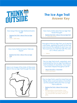 The Ice Age Trail Answer Key