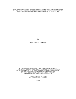 University of Florida Thesis Or Dissertation Formatting