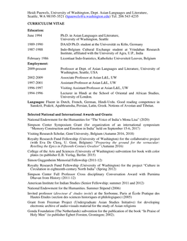 Heidi Pauwels, University of Washington, Dept. Asian Languages and Literature, Seattle, WA 98195-3521 (Hpauwels@U.Washington.Edu) Tel