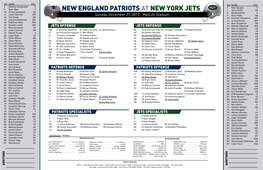 New England Patriotsatnew York Jets