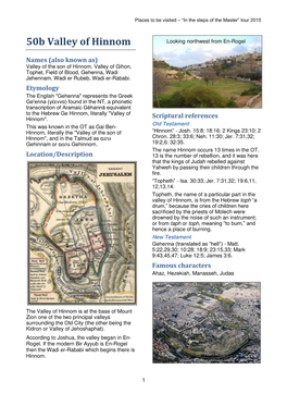 50B Valley of Hinnom Looking Northwest from En-Rogel